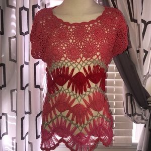 🌸 4x20 🌸 FEVER MULTICOLOR KNITTED TOP SZ M